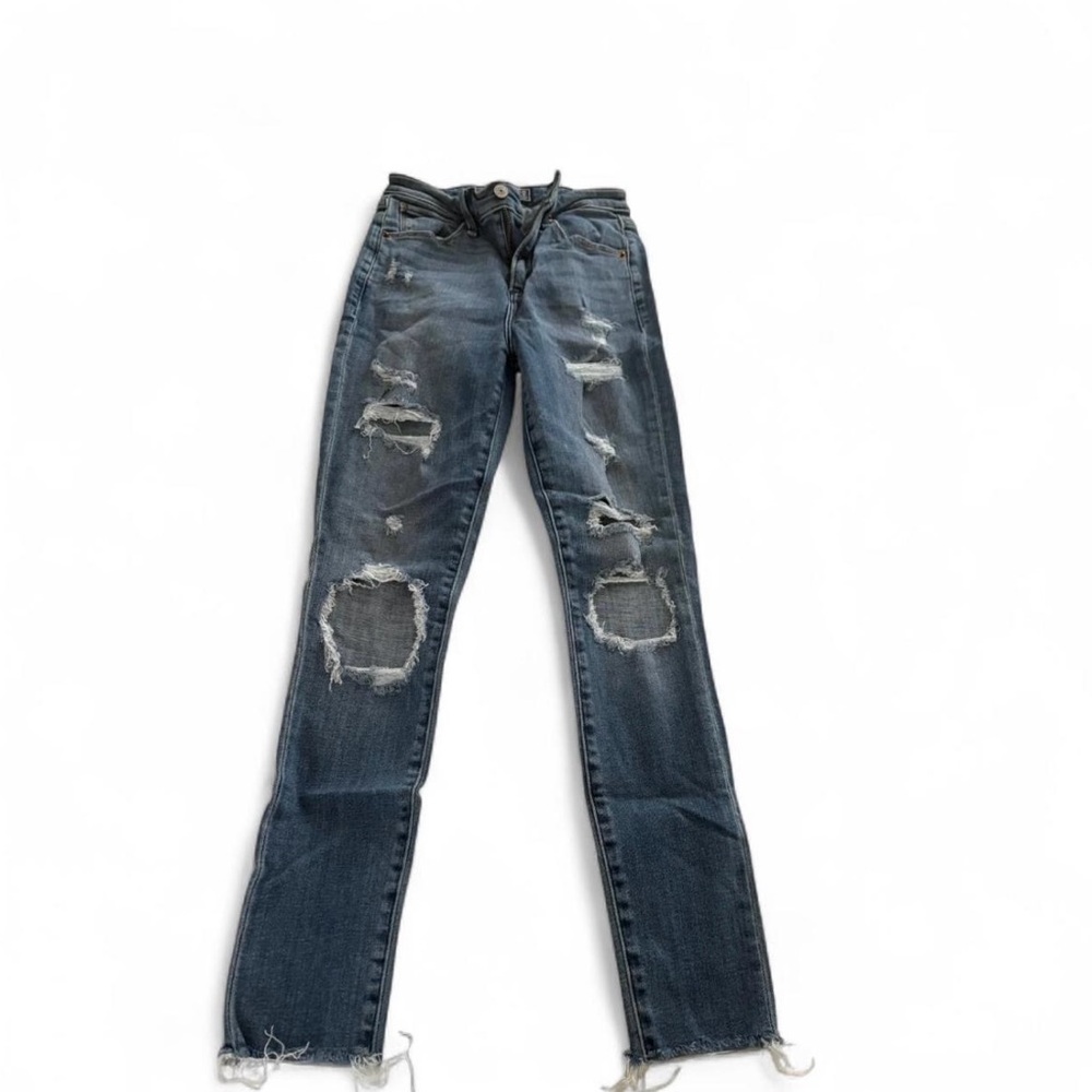 Abercrombie & Fitch Ripped Dark Blue Jeans